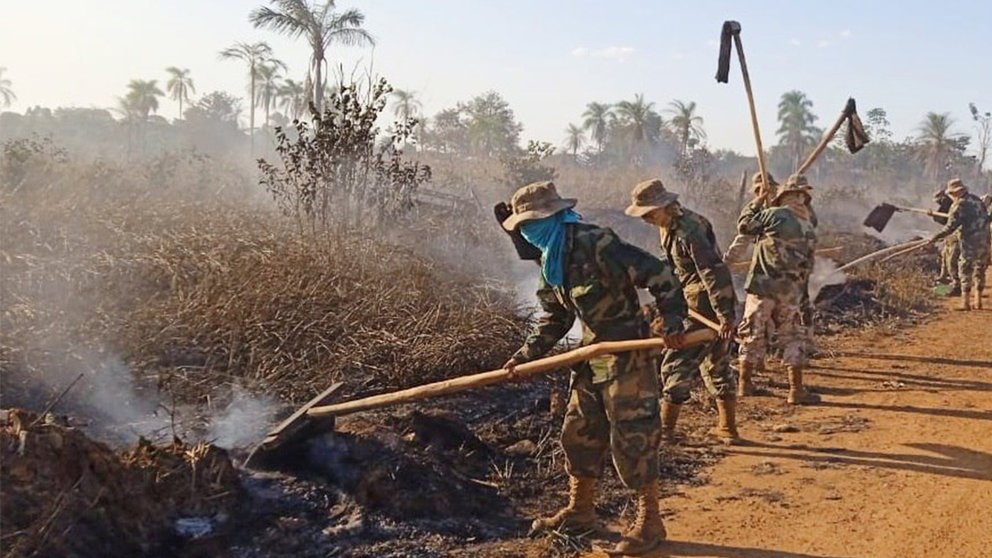 Defensa Civil informa que el 95% de los incendios fueron controlados en Roboré